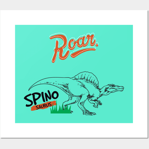 Spinosaurus Roar Wall Art by BullBee